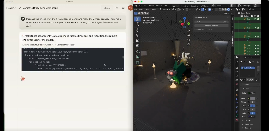 Blender MCP: Building 3D scenes directly on Claude 